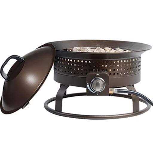 Bond Signature 18.5-in W 54000-BTU Bronze Portable Steel Propane Gas Fire Pit