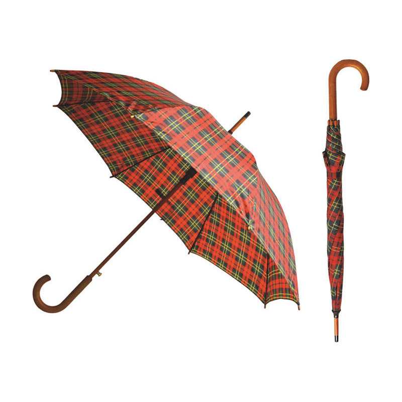 Rainbrella Classic Auto Open Umbrella with Real Wooden Handle