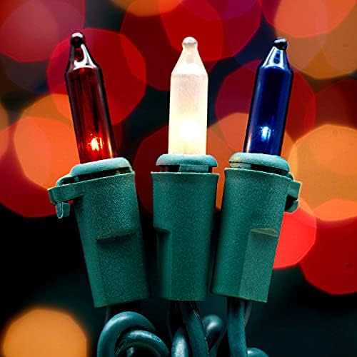 YULETIME Christmas Lights Wire 66 Feet 200 Count UL Certified String Lights