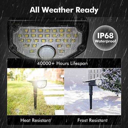 Aloftsun Solar Motion Sensor Outdoor Lights 30 Leds ip68 Waterproof Solar Motion Lights Outdoor