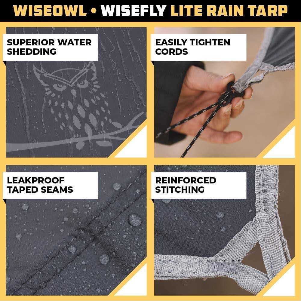 Wise Owl Outfitters Hammock Tarp Hammock Tent Rain Tarp for Camping Hammock