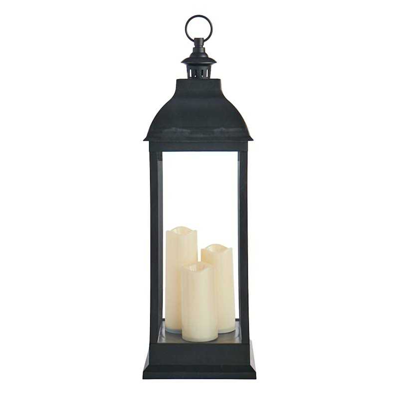 At Home Pre-Lit Led Floor Lantern