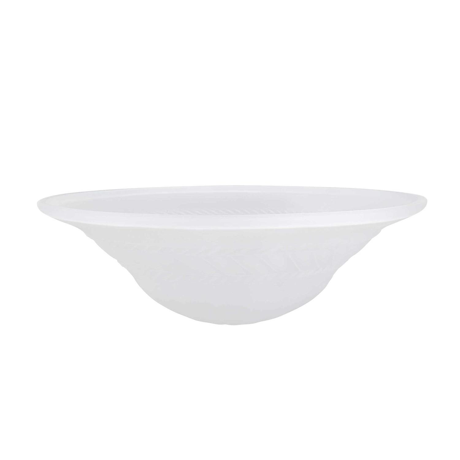 Aspen Creative 23121-01 Etched Alabaster Glass Shade for Medium Base Socket Torchiere Lamp, Swag Lamp and Pendant