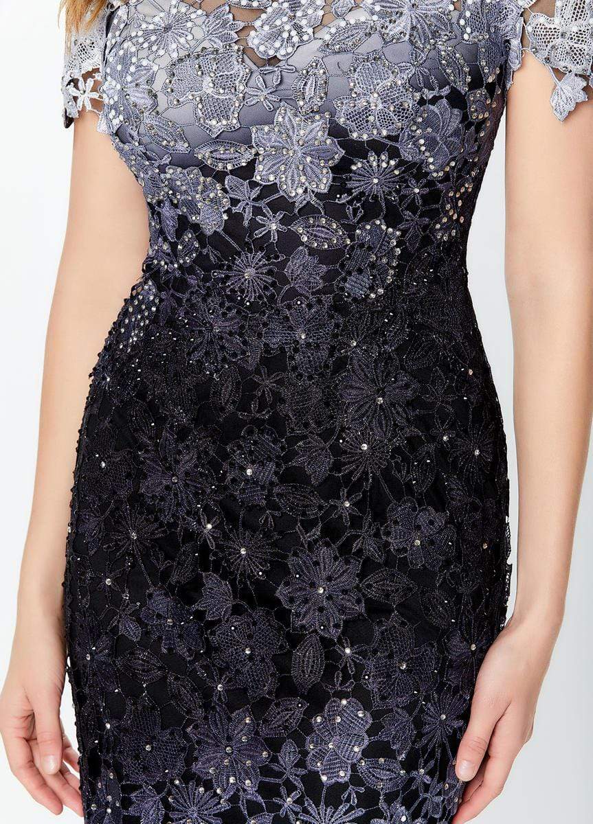 119958 Ombre Lace Trumpet Dress