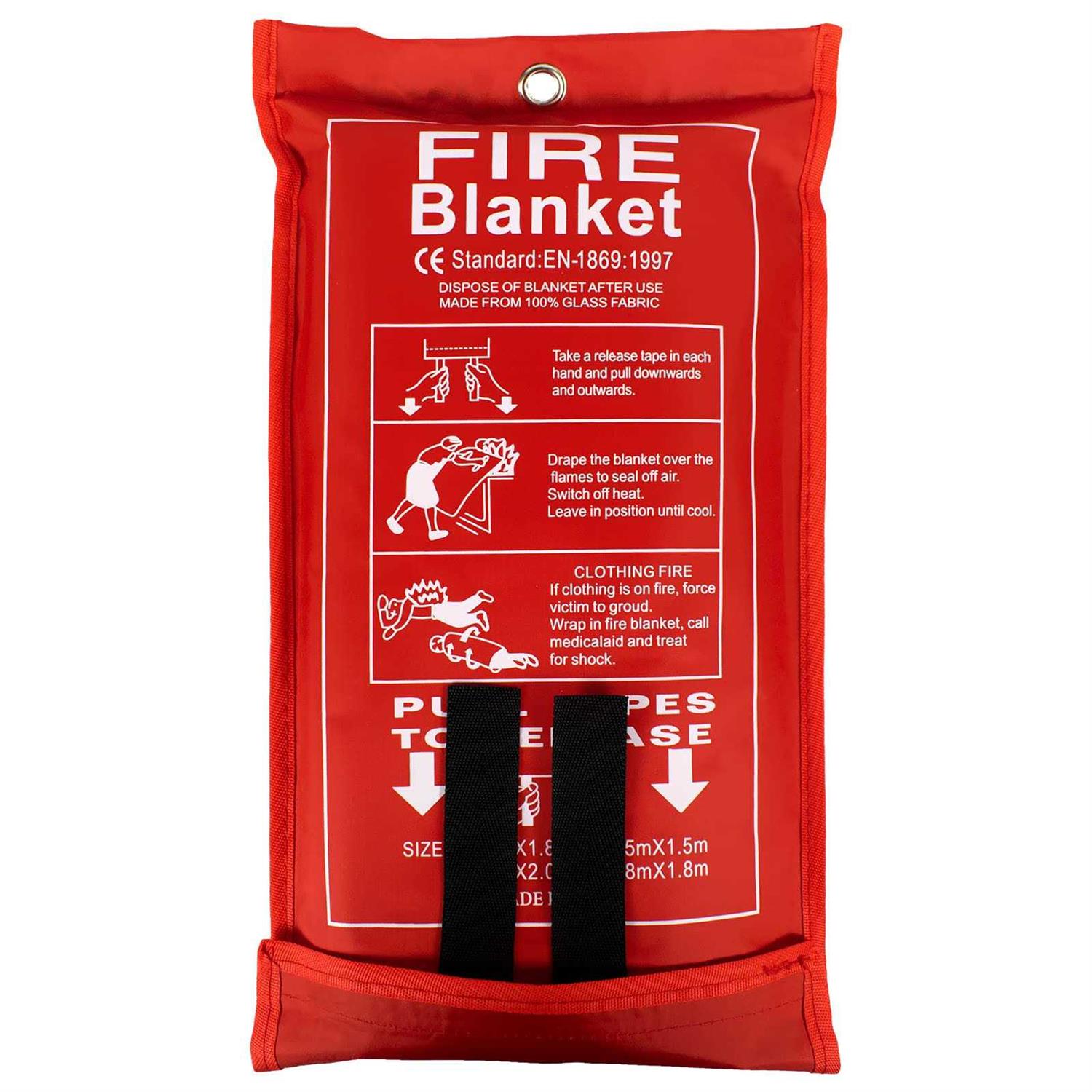 FLASLD Fire Blanket for Home and Kitchen, Fiberglass Fire Blankets Emergency for People, Flame Retardant Protection and Heat Insulation
