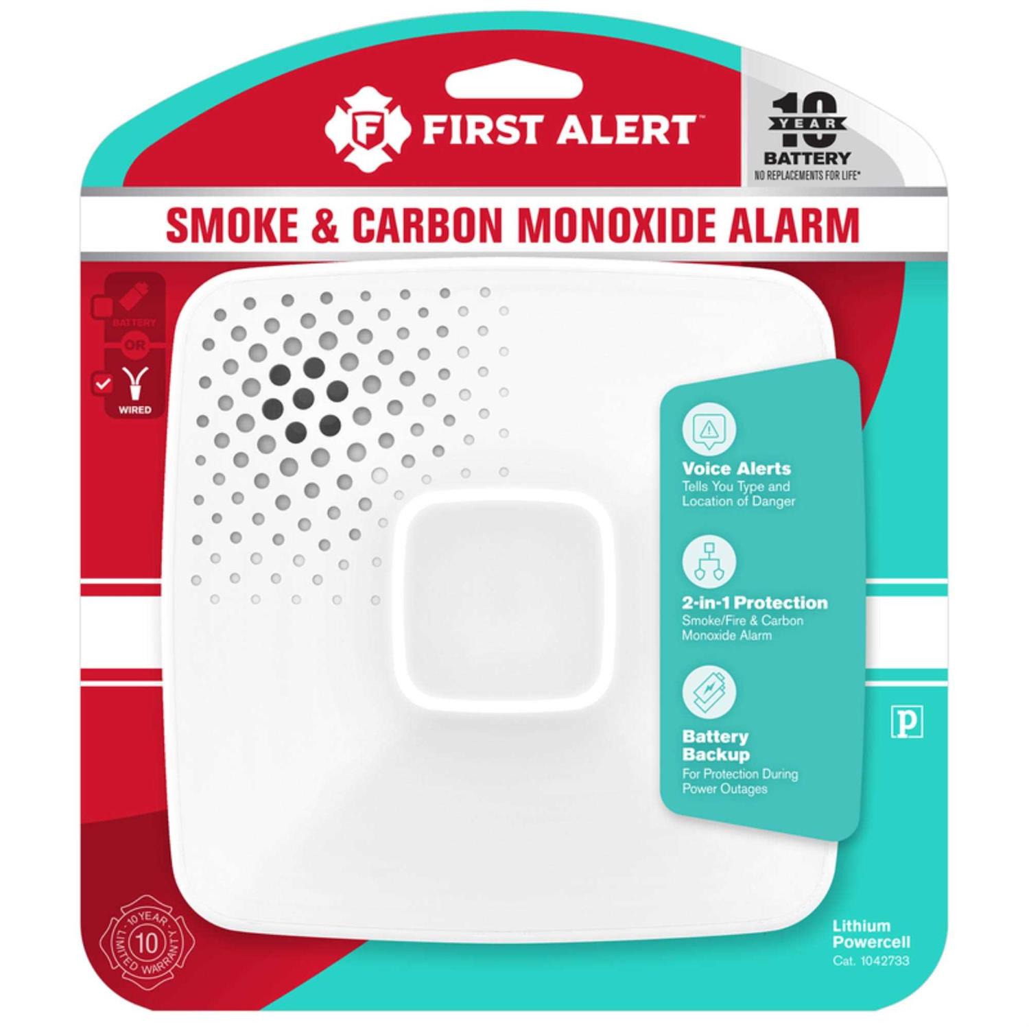First Alert Hard-Wired Electrochemical/Photoelectric Smoke & Carbon Monoxide Detector