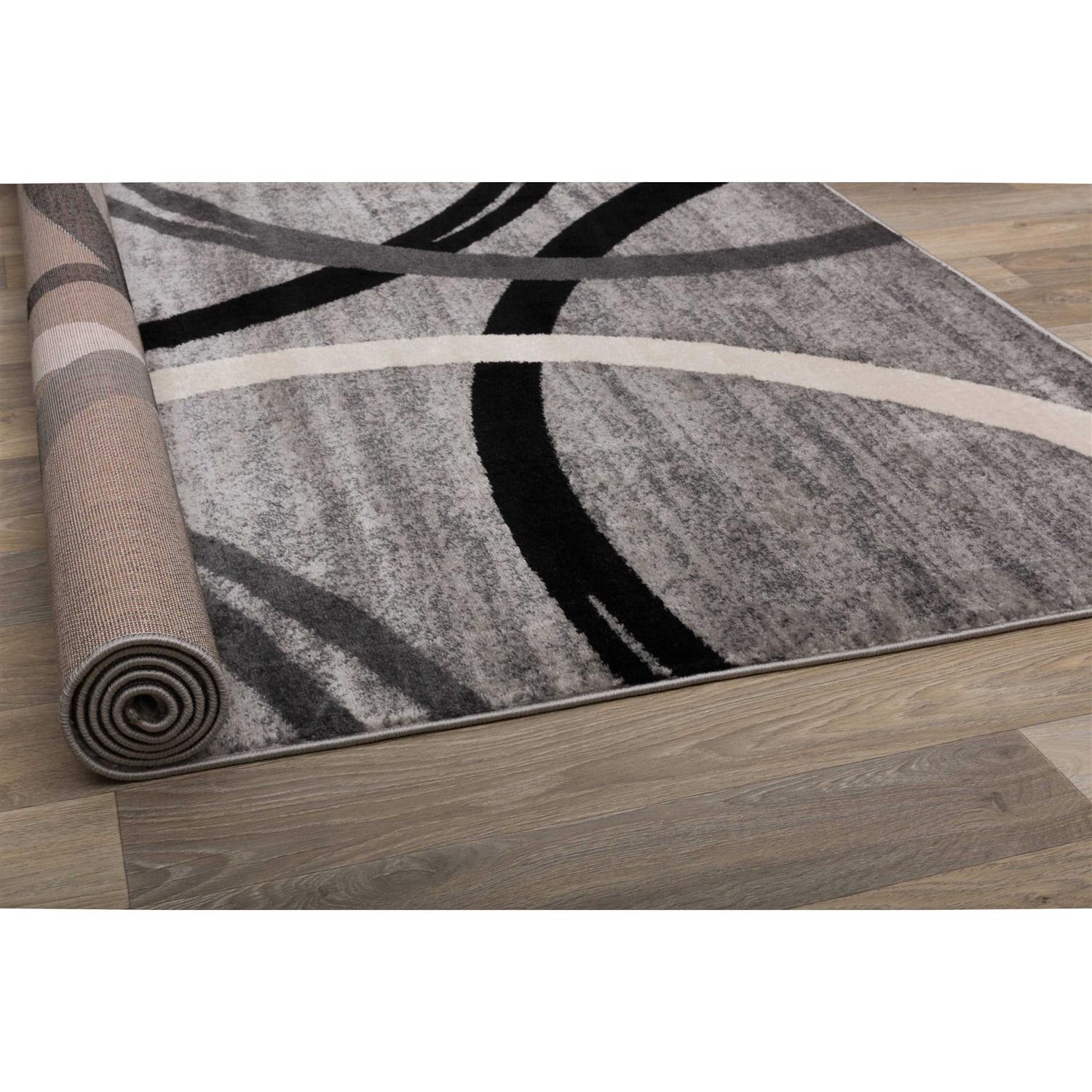 World Rug Gallery Modern Abstract Circles Design Area Rug