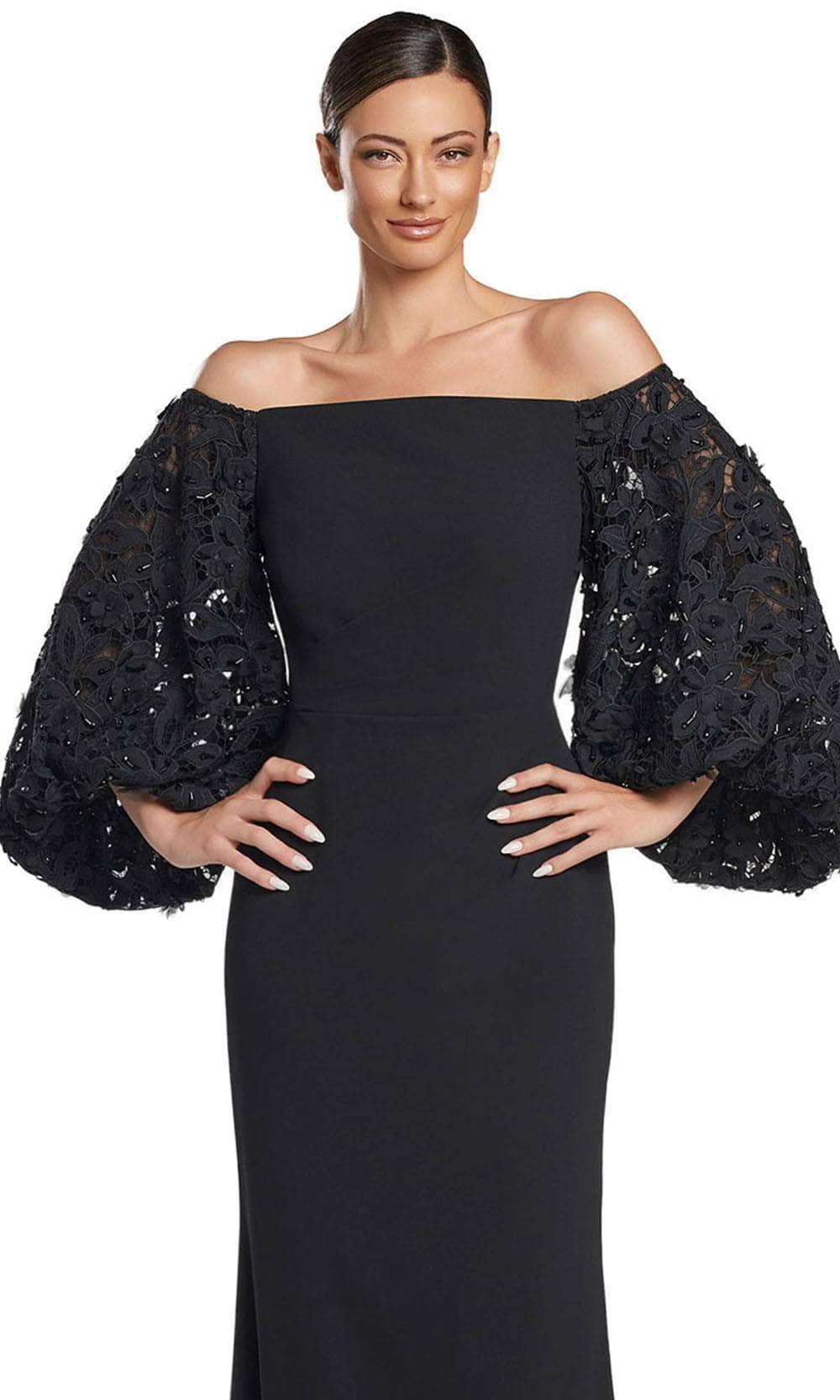 Lace Off-Shoulder Long Gown