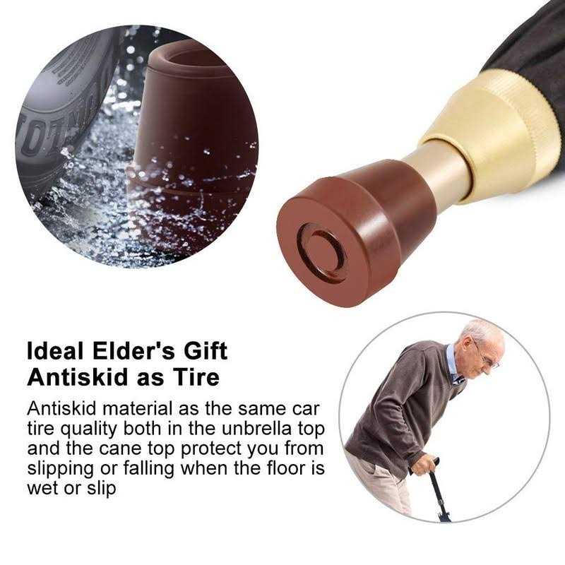 Lynkaye Walking Cane Umbrella Walking Sticks Crutch Umbrella