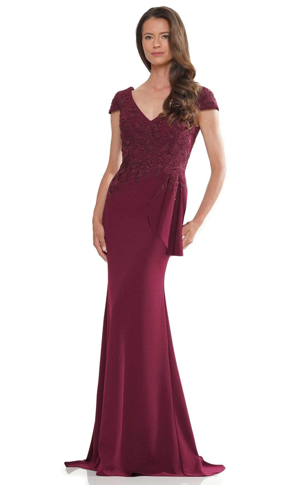 Embroidered Bodice Evening Gown