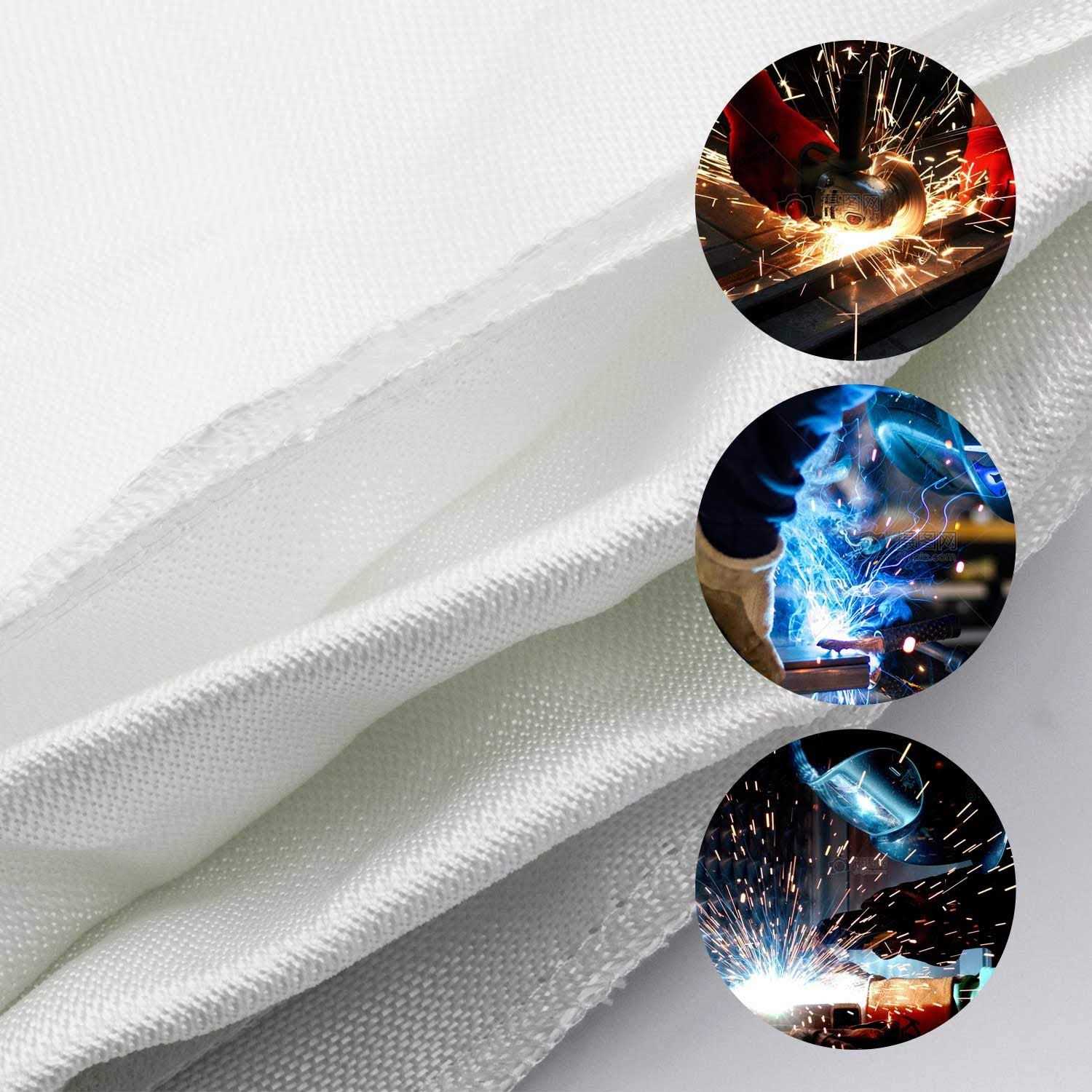 Gihunk Welding Blanket Heavy Duty Fiberglass Fire Blanket Protect Work Area from Sparks