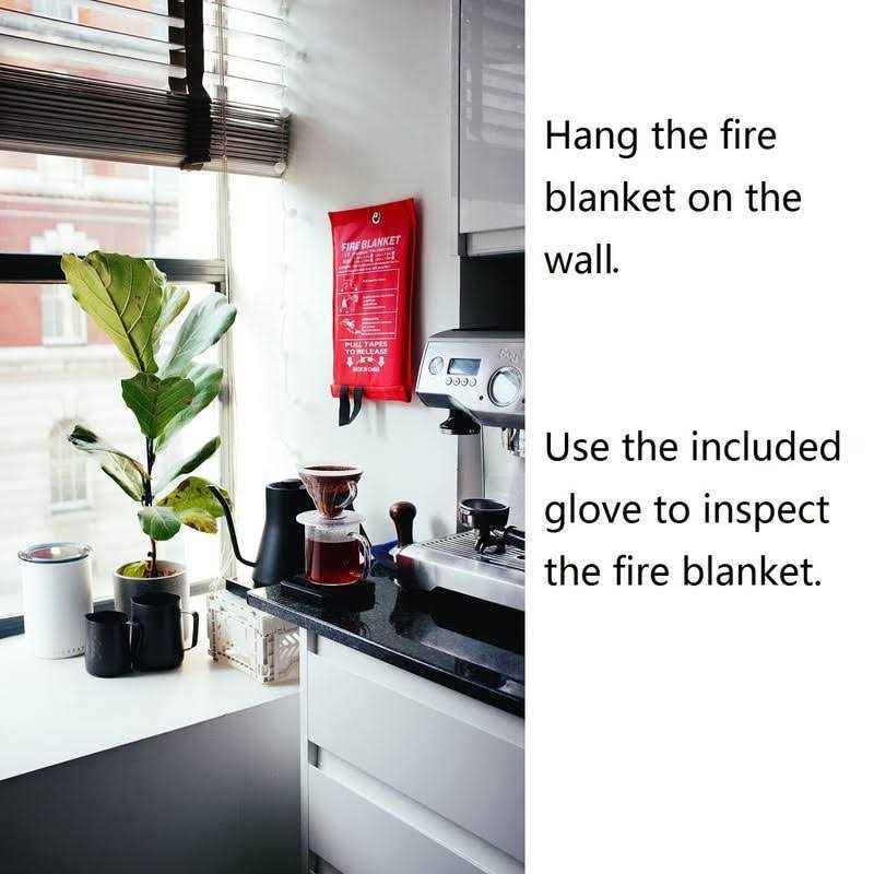 Fire Blanket Fire Suppression Blanket Fiberglass Fire Blankets Emergency For People Retardant