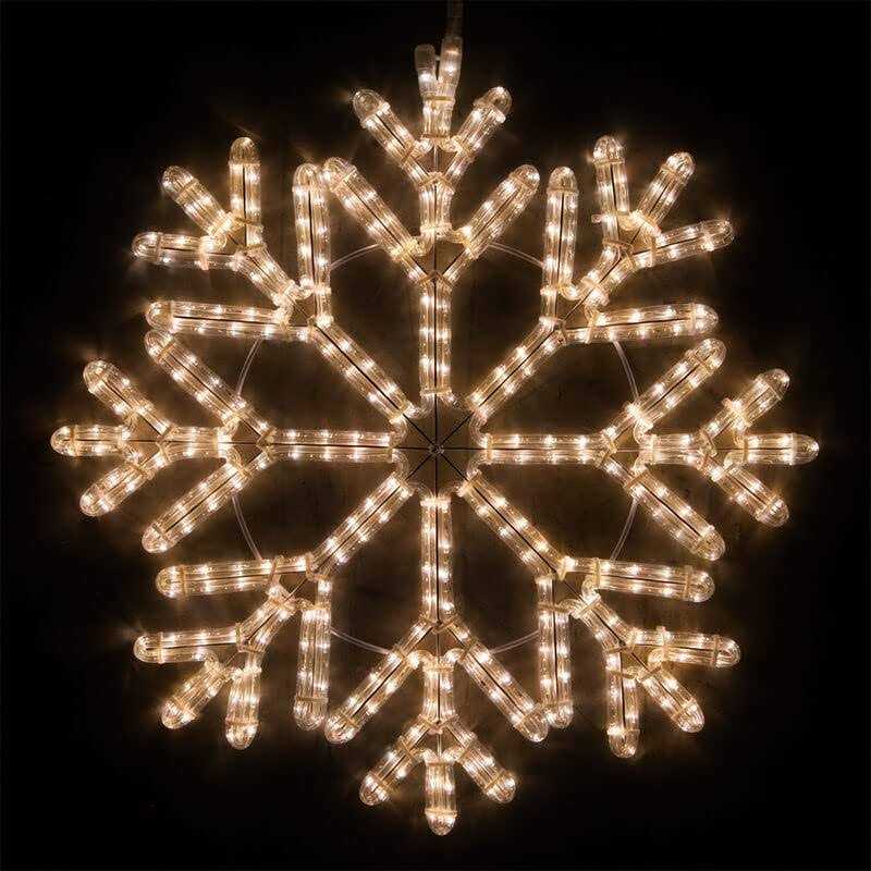 Wintergreen Lighting LED White 18 Point Hanging Snowflake Decor