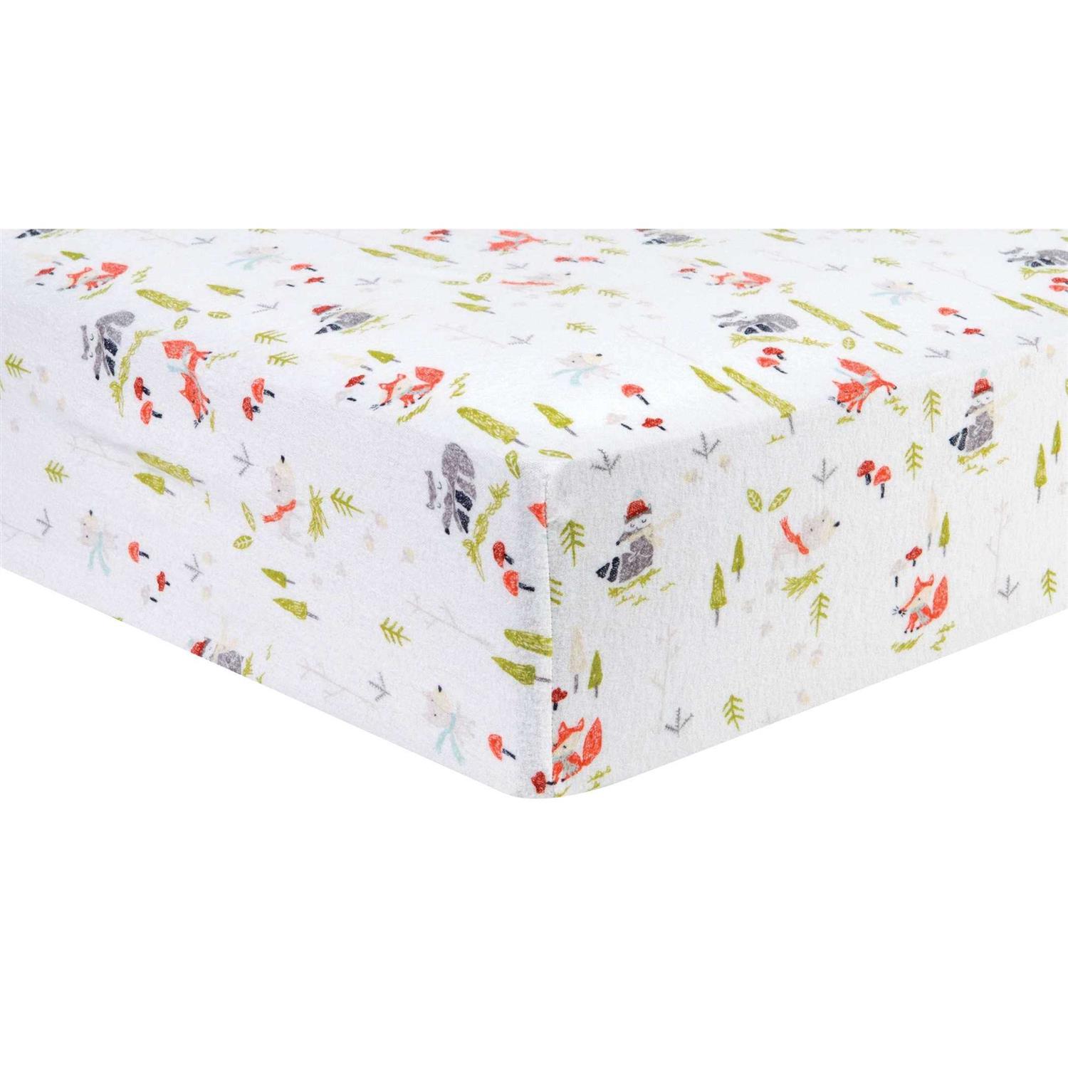 Trend Lab Deluxe Flannel Fitted Crib Sheet