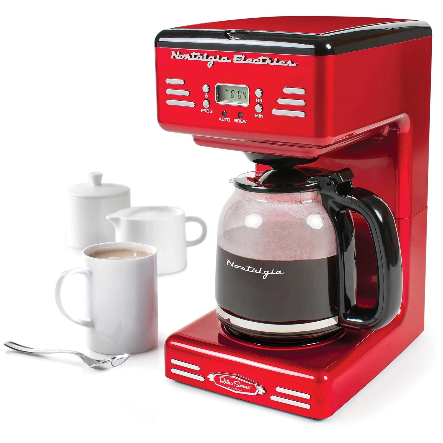 12-Cup Retro Coffee Maker Nostalgia