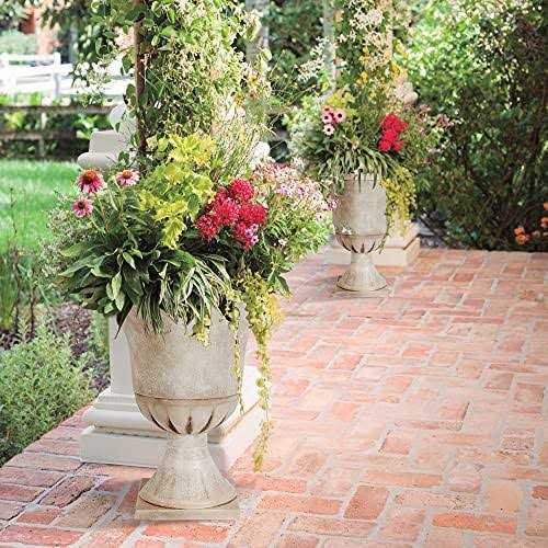 Worth Garden 15 in. x 22 Plastic Urn Planter