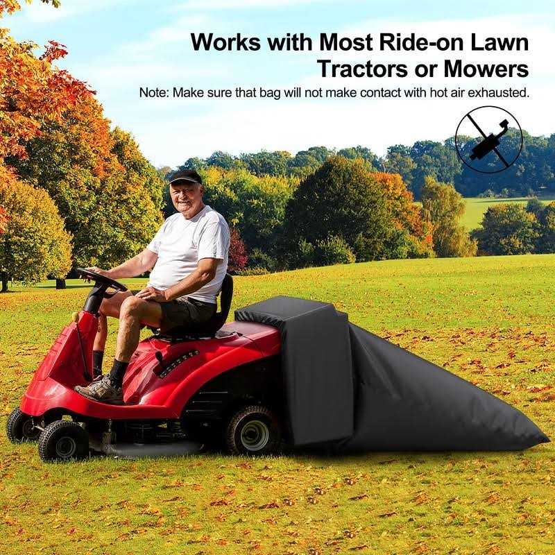 BROSYDA Lawn Tractor Leaf Bag Reusable Grass Catcher Bag for Lawn Mower Tractor