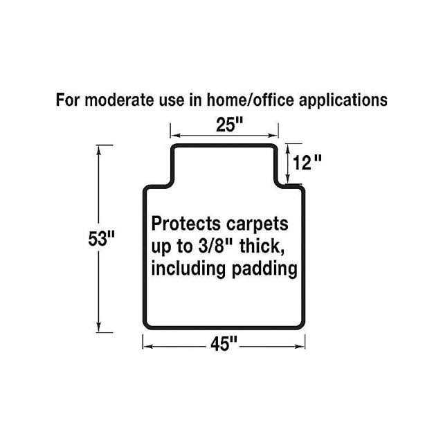 Staples 45 x Chair Mat Pile Carpet