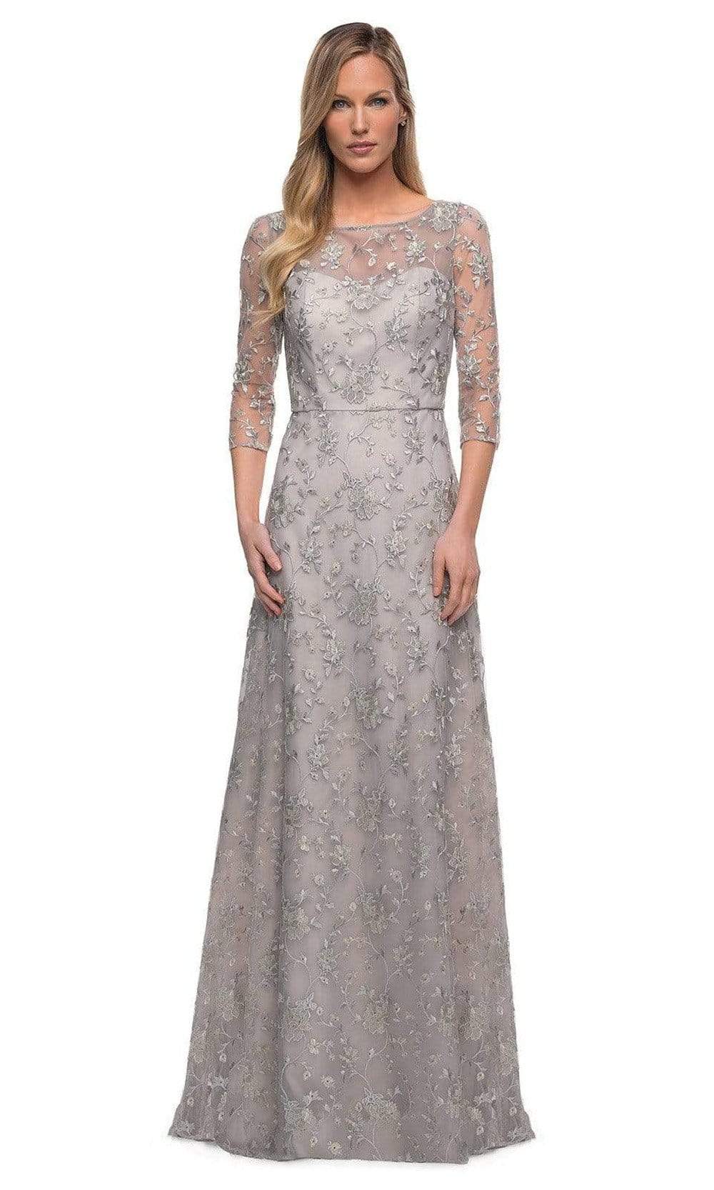 29153 Embroidered Floral A-line Mother of the Groom Gown
