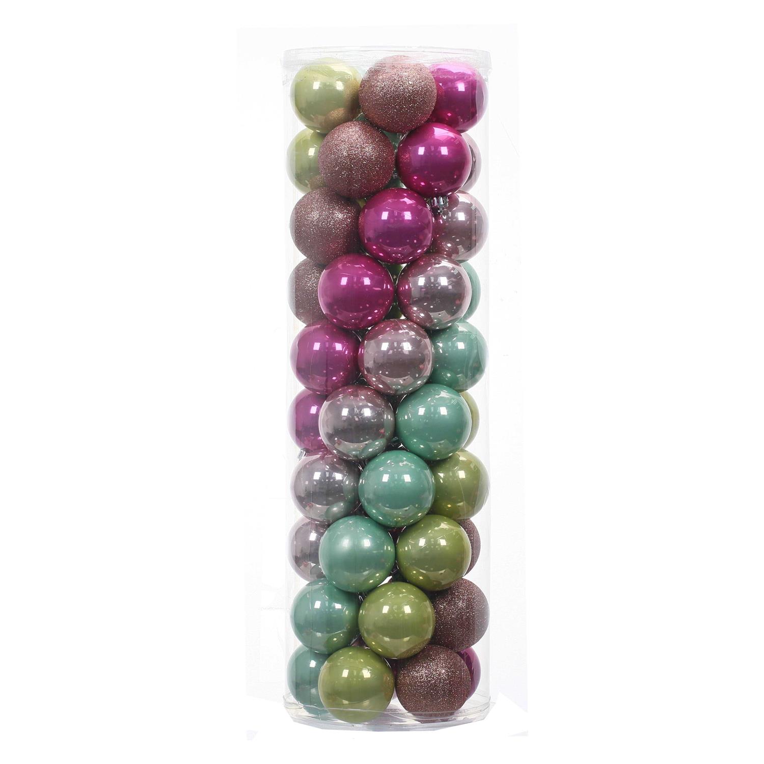 50ct. 2 Candy Shatterproof Ball Ornaments by Ashland