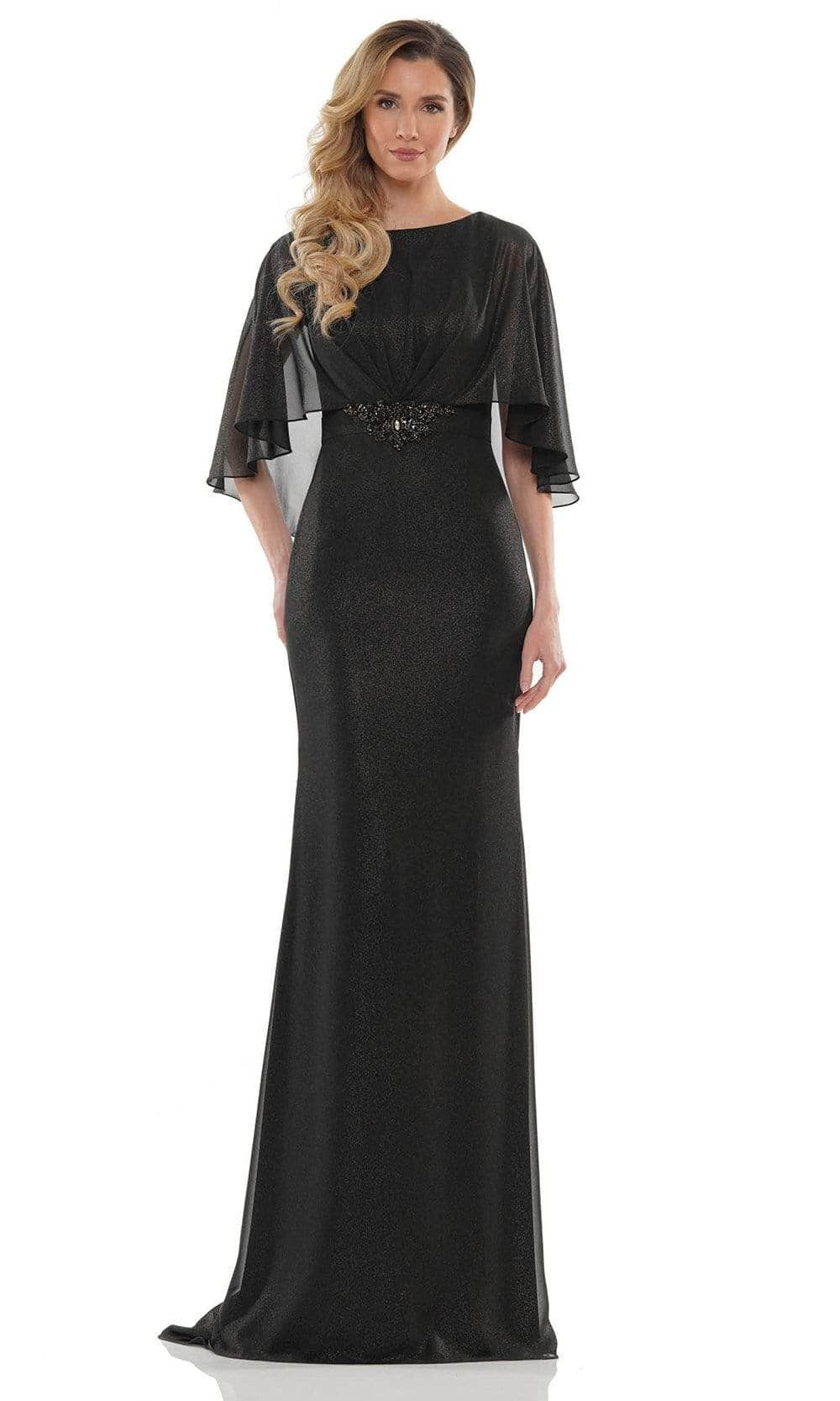 Cape Style Sheath Evening Gown MV1130