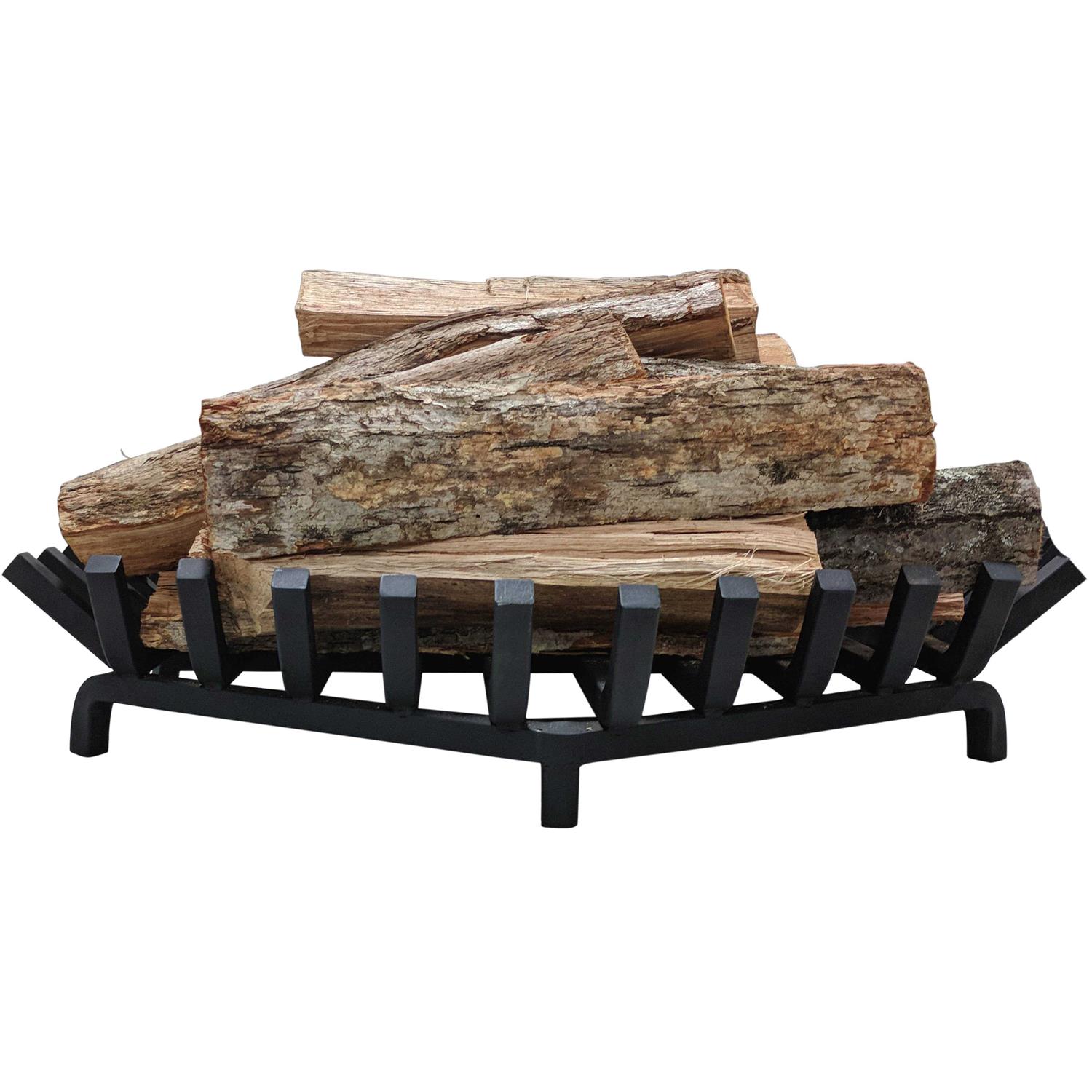 Titan Great Outdoor Hexagonal Fire Pit Grate Wood Burning Fireplace Accessory