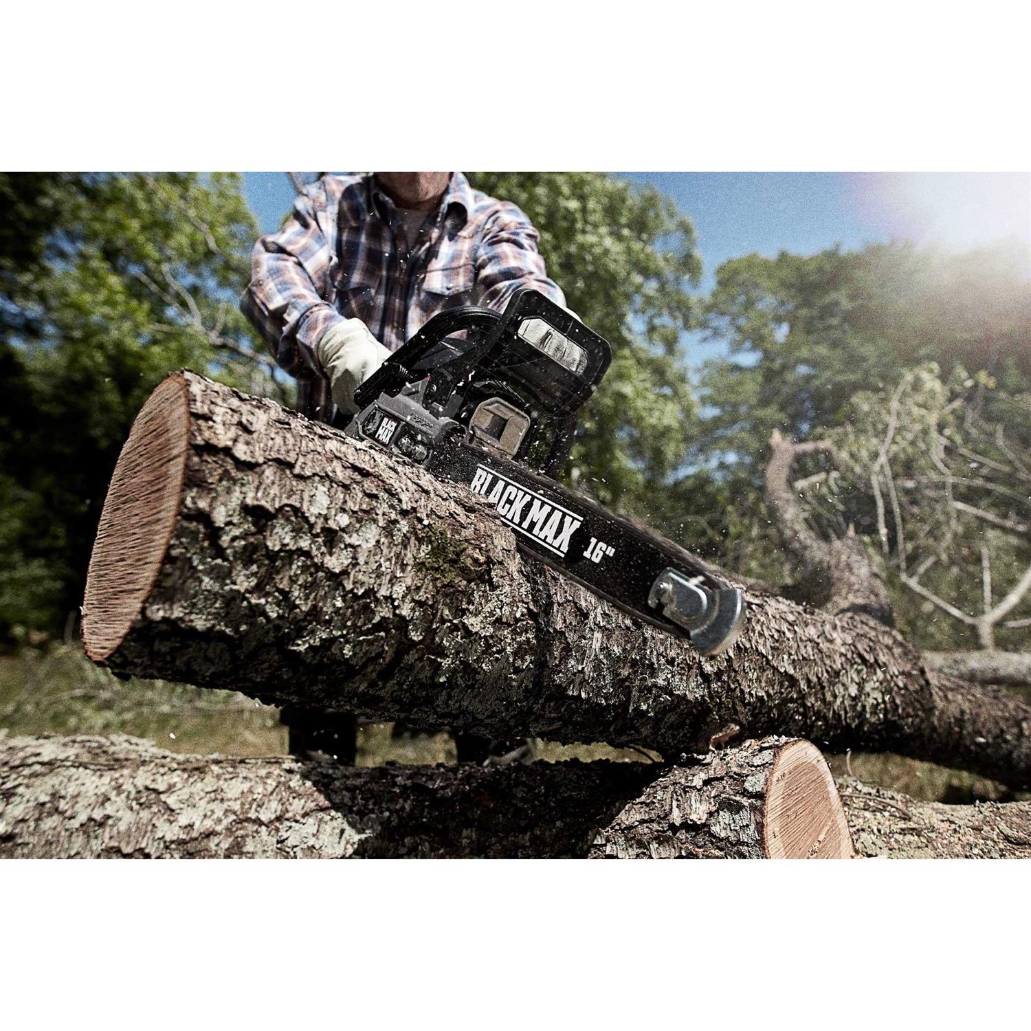 Black Max 16-inch Gas Chainsaw 38cc 2-Cycle Engine