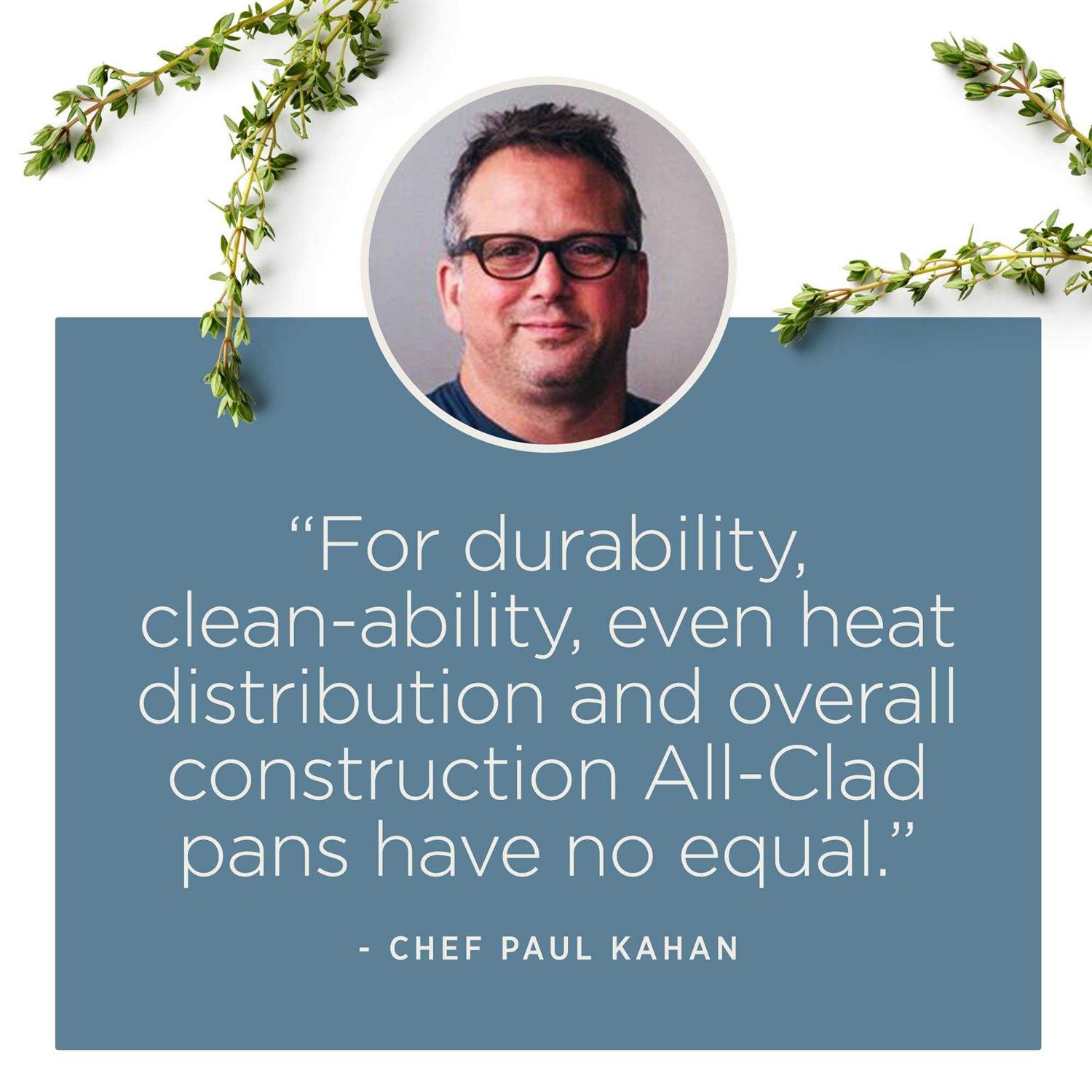 All-Clad D3 Stainless Steel Fry Pan with Lid