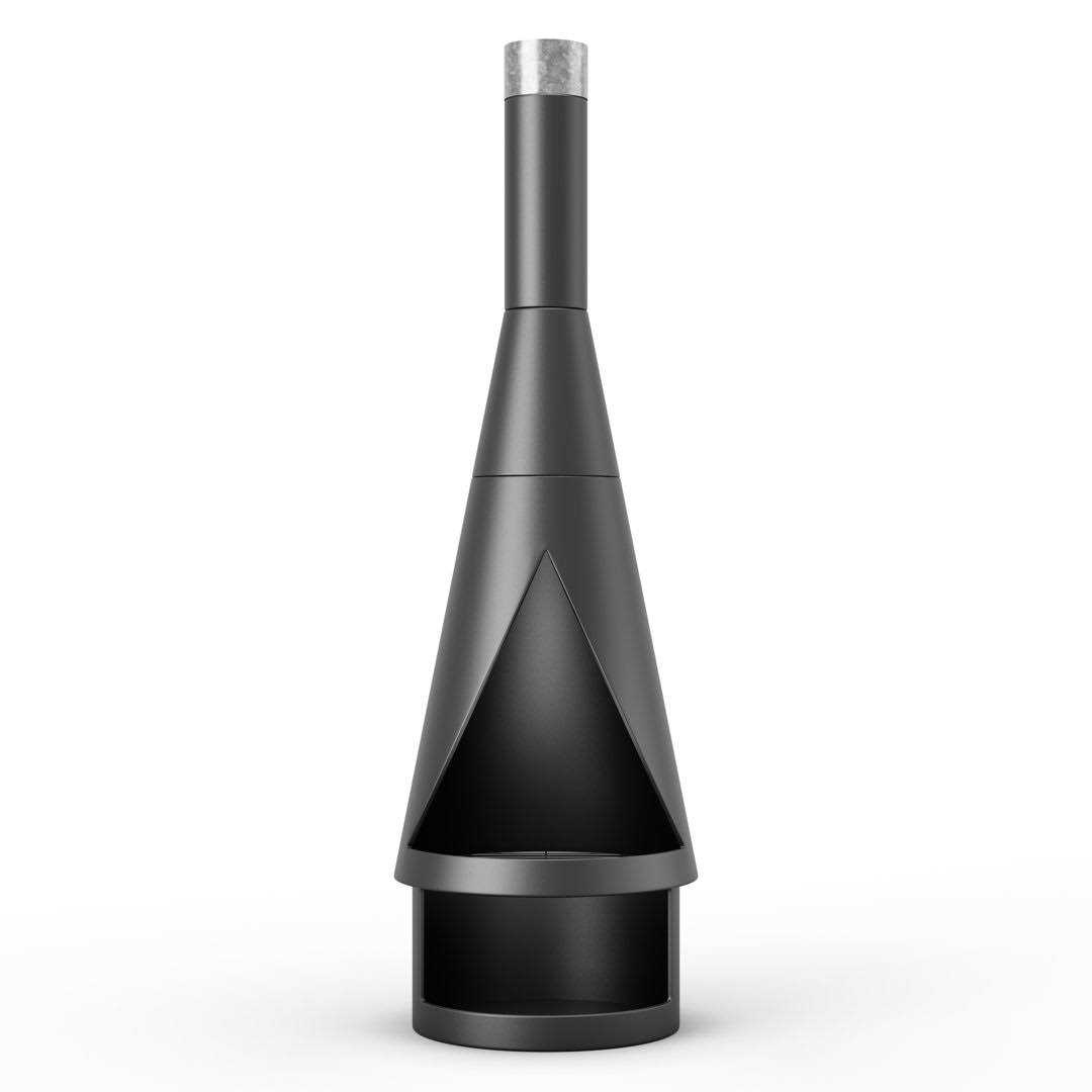 Ebern Designs Zaymar 56.1 H Iron Wood Burning Outdoor Chiminea