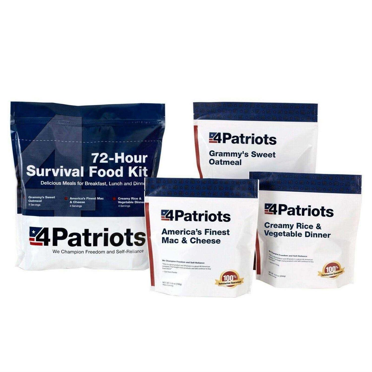 4Patriots 72-Hour Emergency Food Supply Survival Kit