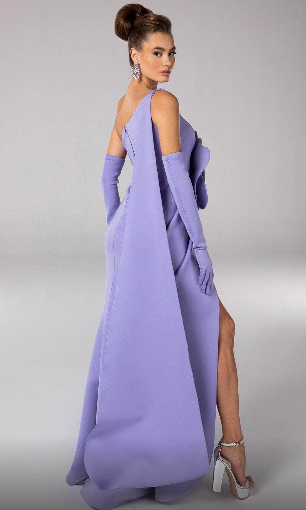 Oversized Rosette Evening Gown