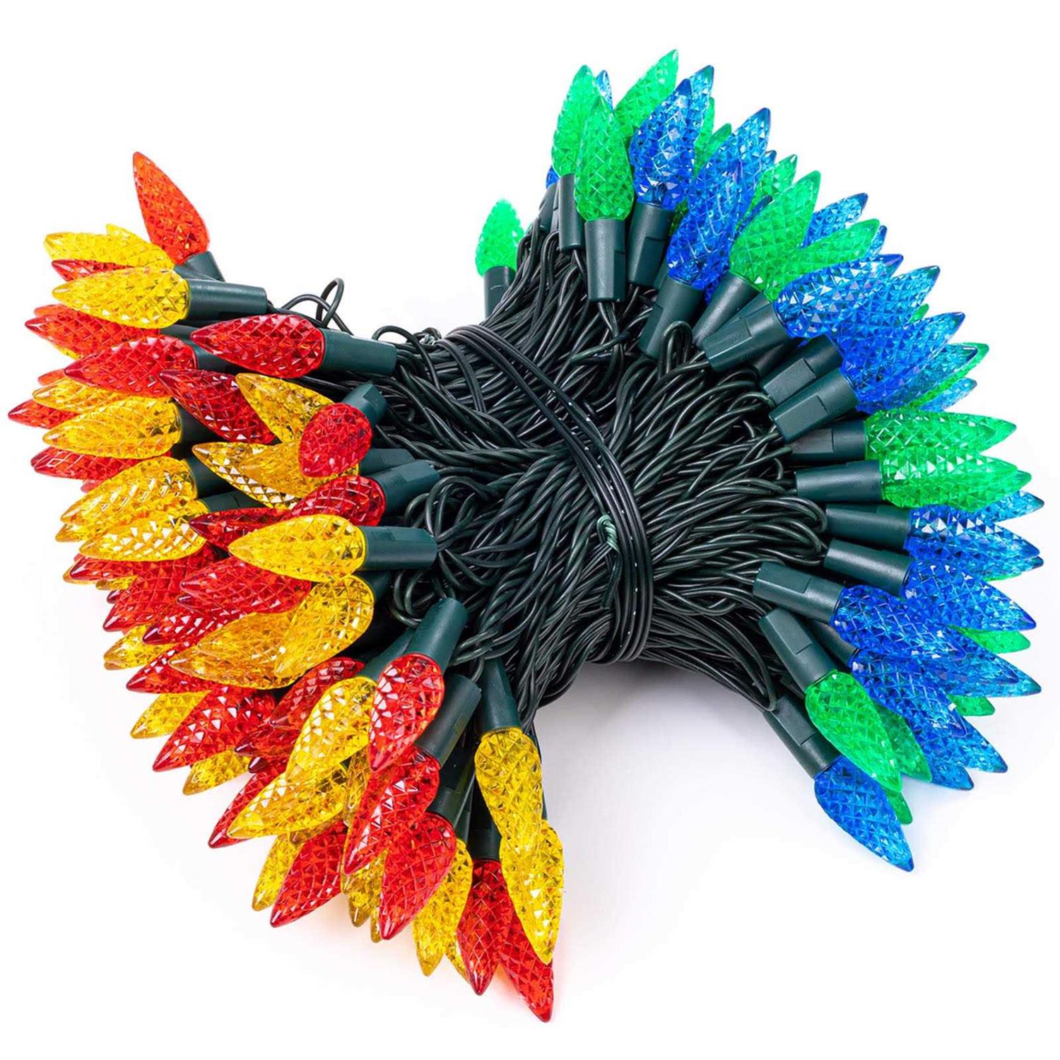 Awq C6 Christmas String Lights Plug In Fairy Twinkle String Lights 8 Modes Timer Function Waterproof Extendable for Indoor Outdoor