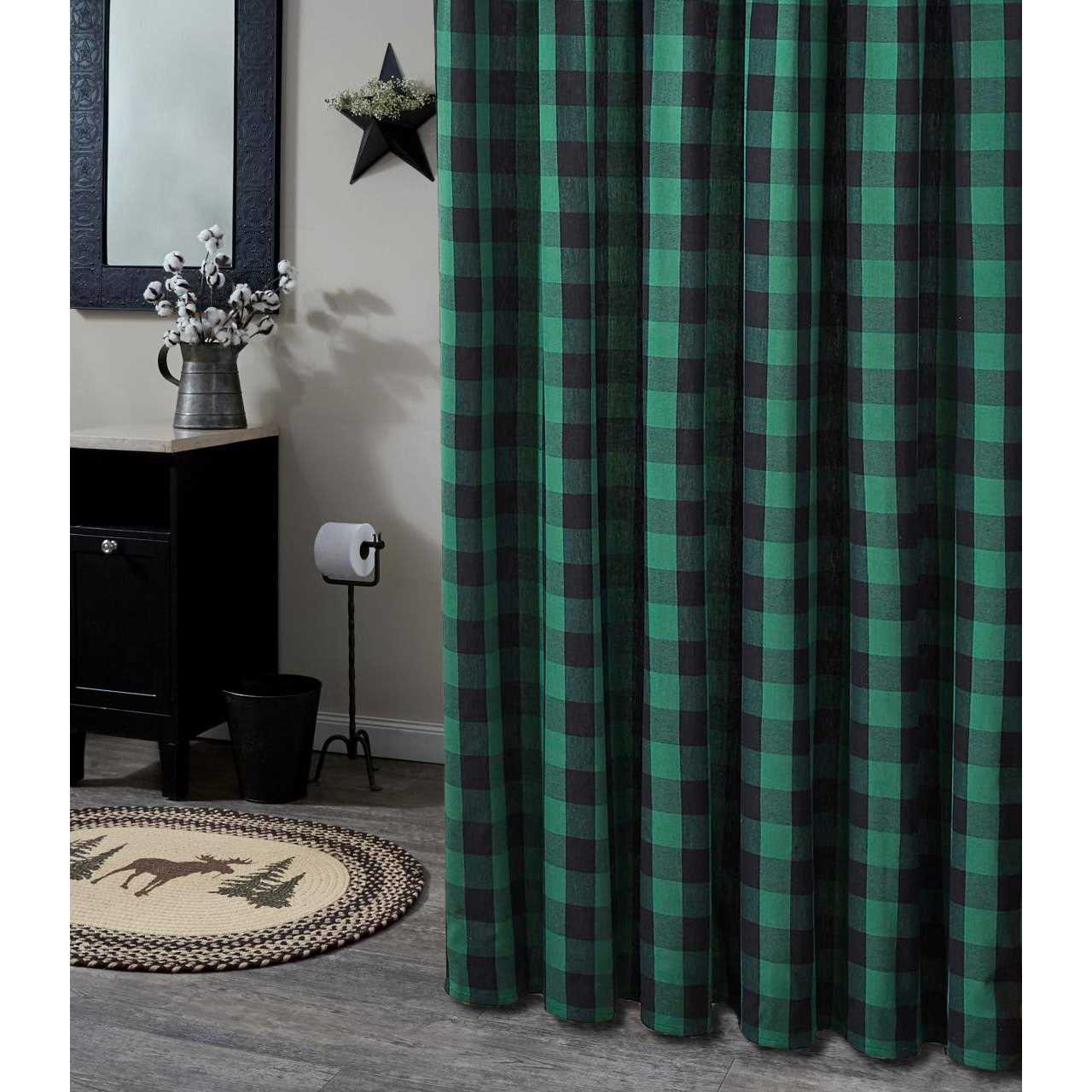 Park Designs Wicklow Check Shower Curtain