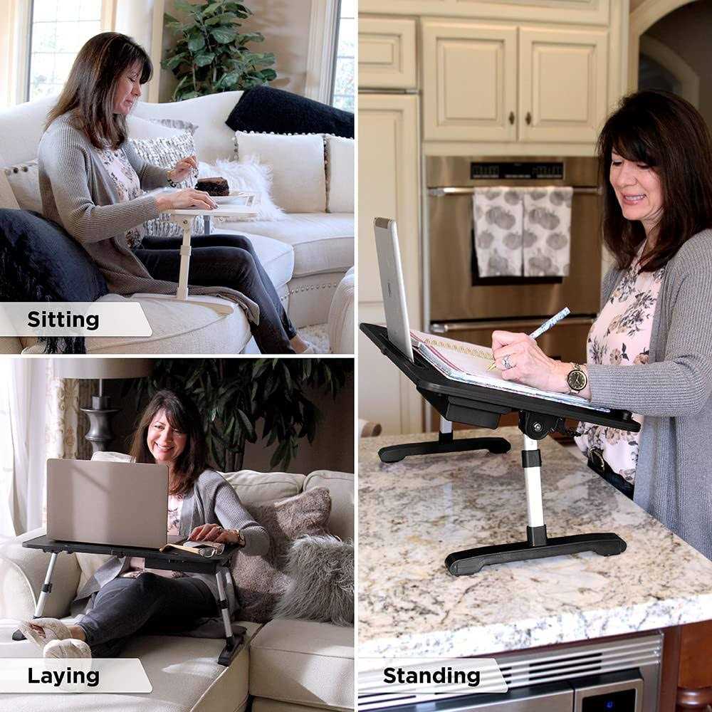 Limitless TotalDesk Portable Workstation Lap Desk Adjustable Height and Tilt