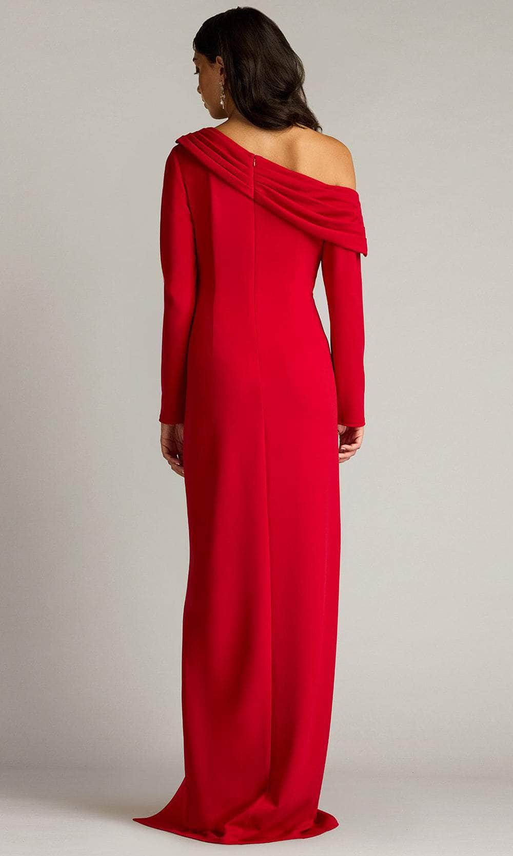 Draped One Shoulder Evening Gown