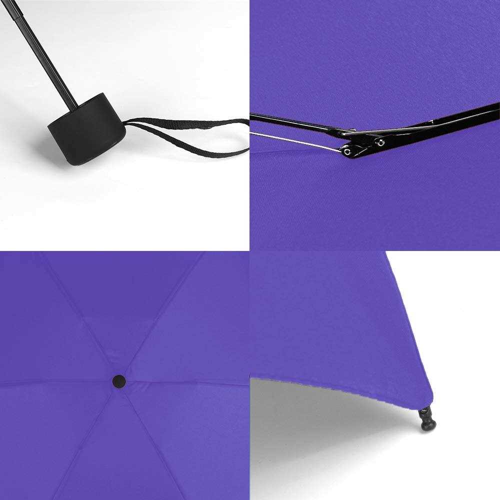 GAOYAING Upgraded Compact Travel Umbrella Sun&Rain Lightweight Small And Compact Suit for Pocket Purple