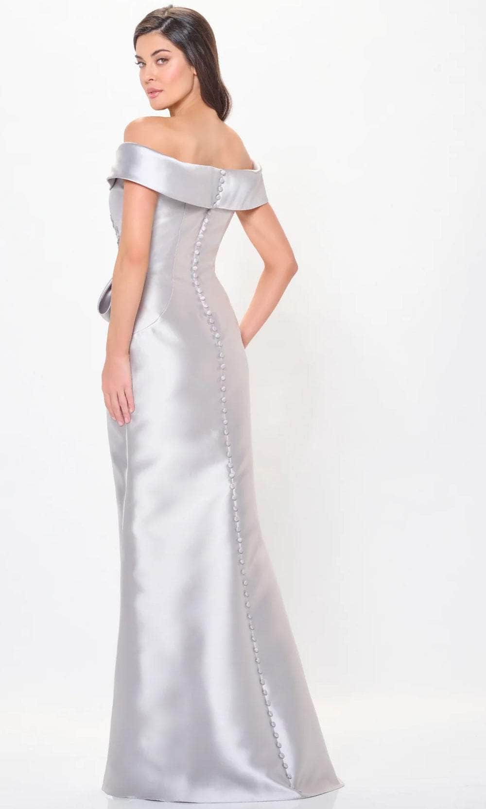 Off Shoulder Mikado Evening Dress