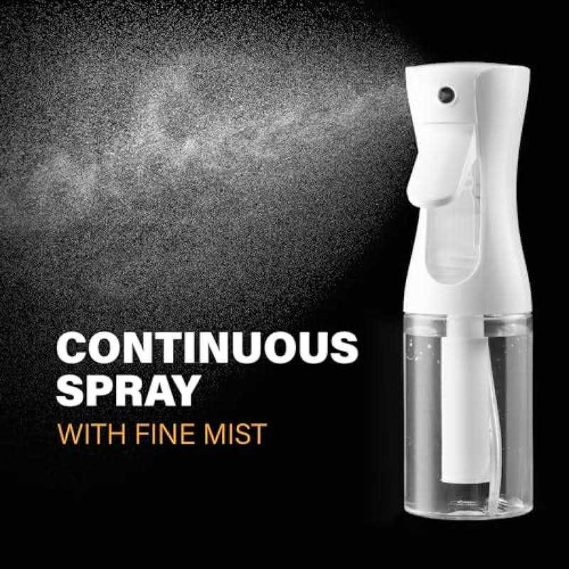 2 Pack Continuous Spray Bottle For Hair Ultra Fine Mist Sprayer