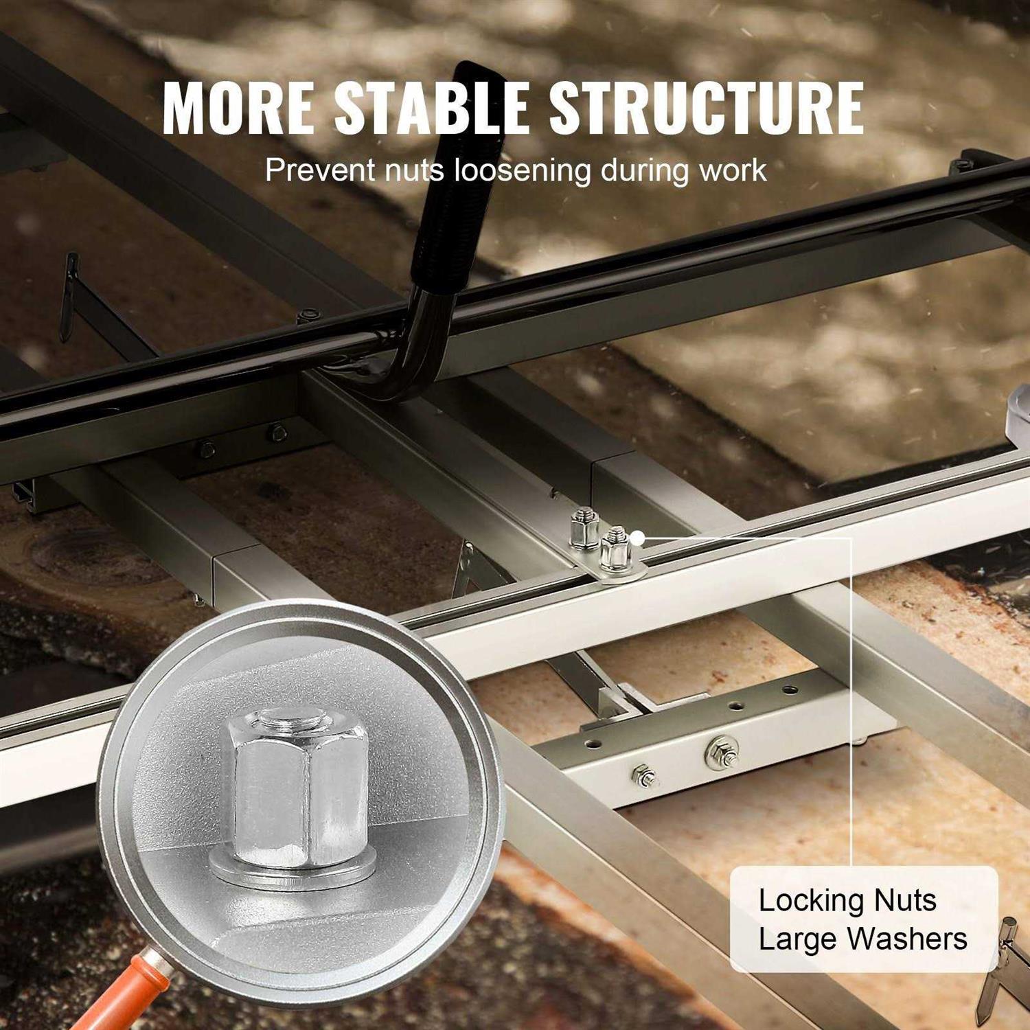 VEVOR Chainsaw Mill and Rail Mill Guide System Portable Sawmill 14-36 Guide Bar