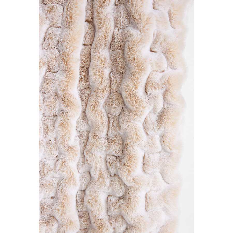 Anthropologie Luxe Faux Fur Throw Blanket