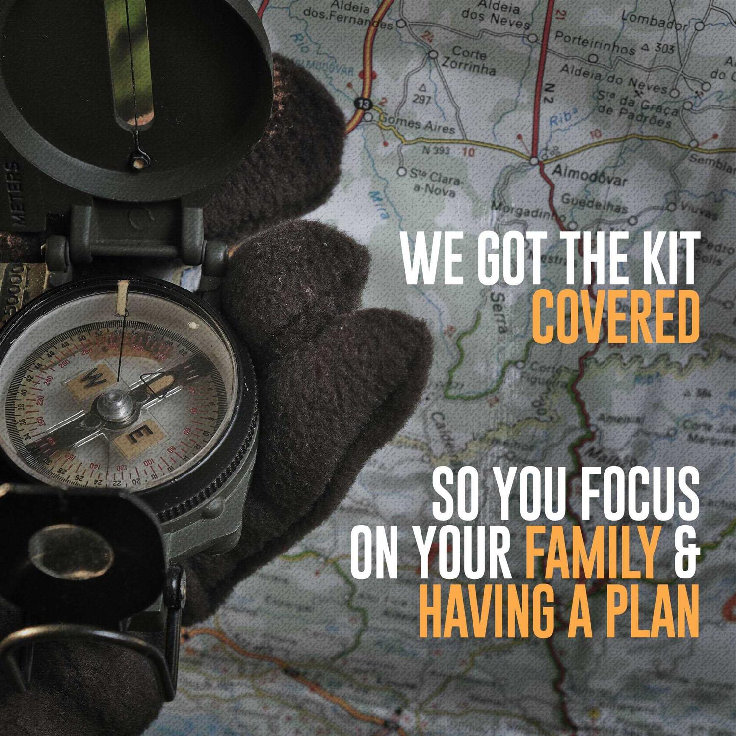 Sirius Survival Pre-packed Survival Backpack Survival Kit for Family