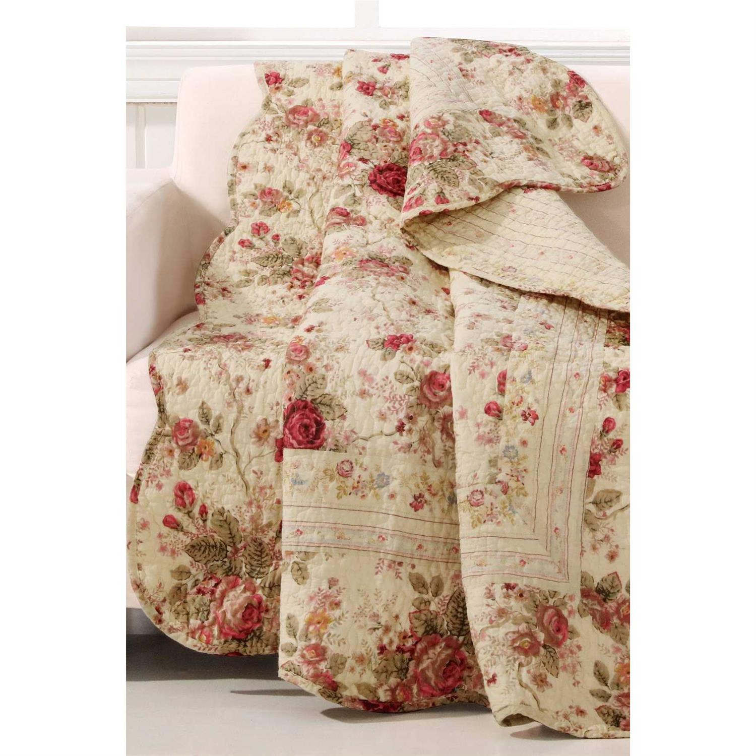 Antique Rose Throw Greenland Home Fashions