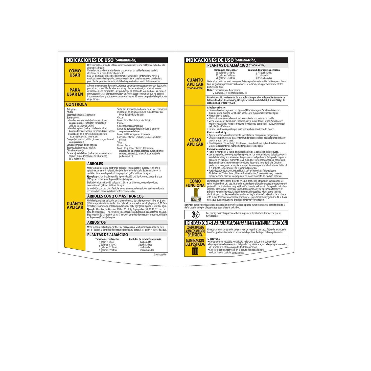 BioAdvanced Concentrate Tree & Shrub Protect & Feed