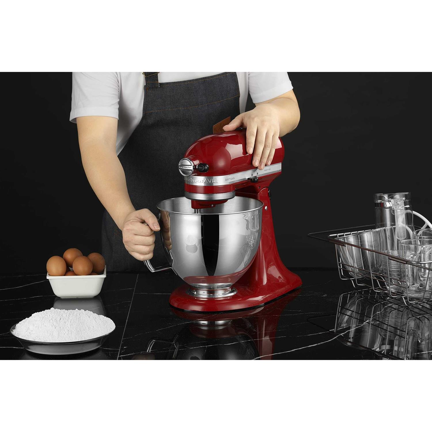 5 QT Stainless Steel Mixer Bowl Compatible With KITCHENAID TILT-HEAD STAND MIXERS 4.5-Quart And 5-Quart