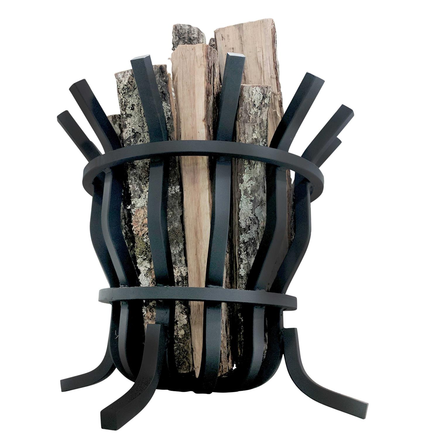 Titan Great Outdoors Self-Feeding Fire Pit Basket 1in Thick Solid Steel