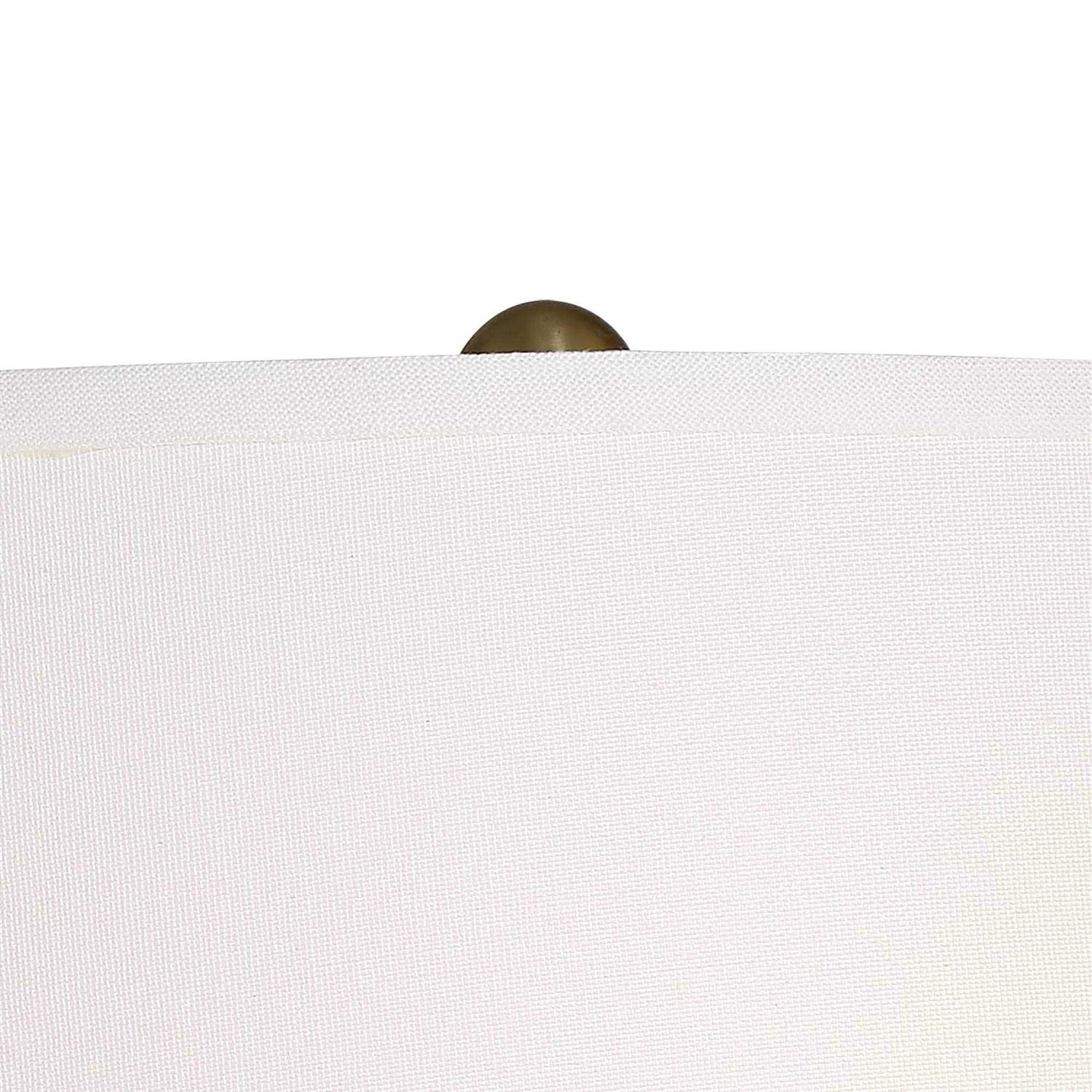 360 Lighting Spenser Floor Lamp 58 Tall Metal Off White Linen Shade for Living Room Bedroom Office House Home