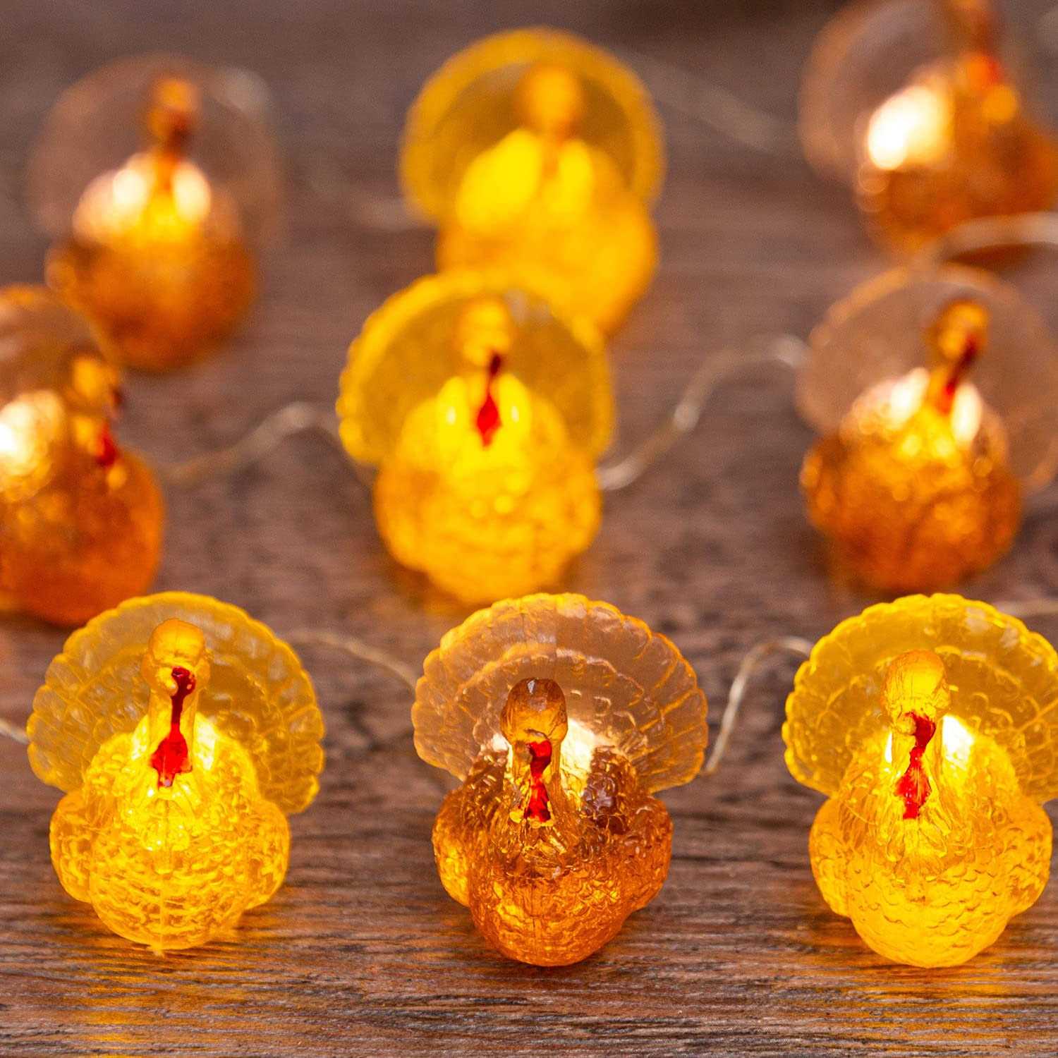U.i Station Thanksgiving Turkey String Lights for Fall Harvest Theme