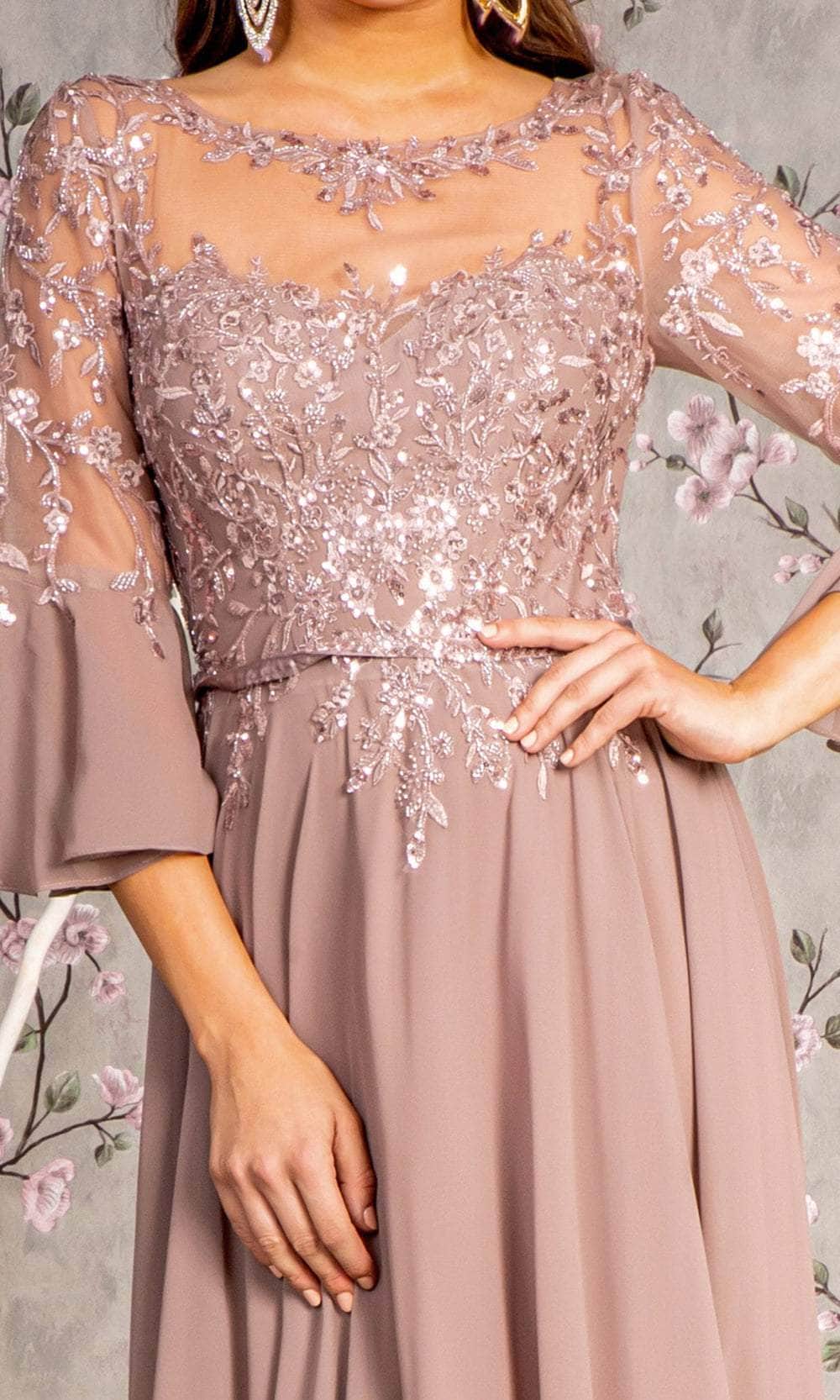 Back Keyhole A-Line Formal Dress