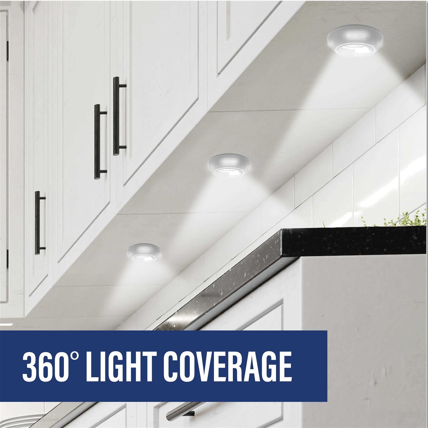 Bell and Howell Bionic Puck Lights LED Light Under Cabinet Light