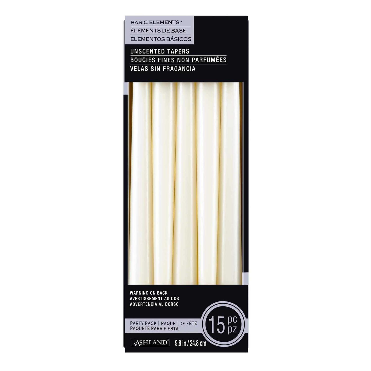 Ashland Basic Elements Unscented Taper Party Pack